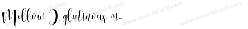 Mellow Q glutinous m字体转换